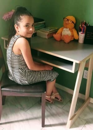 Student at desk