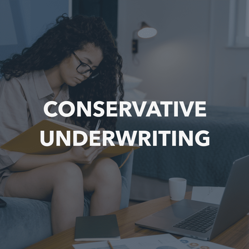 Conservative underwriting