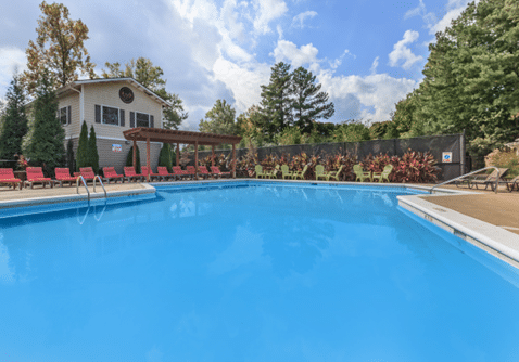 Apartment community pool